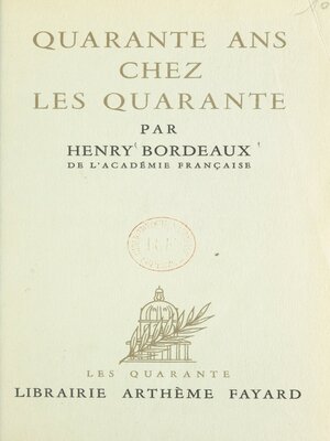 cover image of Quarante ans chez les quarante